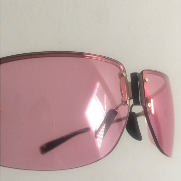 NWT Tory Burch Pink Shield Runway Sunglasses - Picture 5 of 12